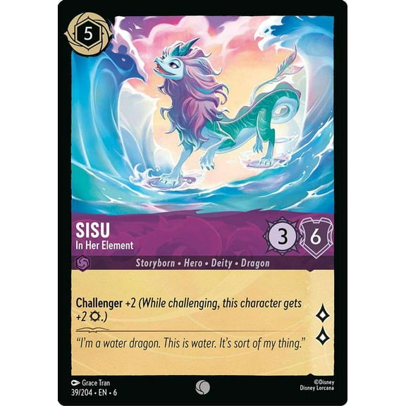Disney Lorcana Azurite Sea Common Sisu - In Her Element #39