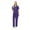 Deep Purple, variant on Women's Scrubs Set - Stretchy Medical Uniform with Pockets, for Nurses & Doctors, S-XXL, Multi-Color