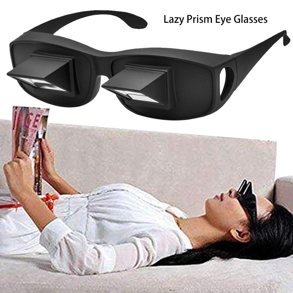 Очки для просмотра телевизора. Очки для чтения лежа. Горизонтальные очки. Ленивые очки.