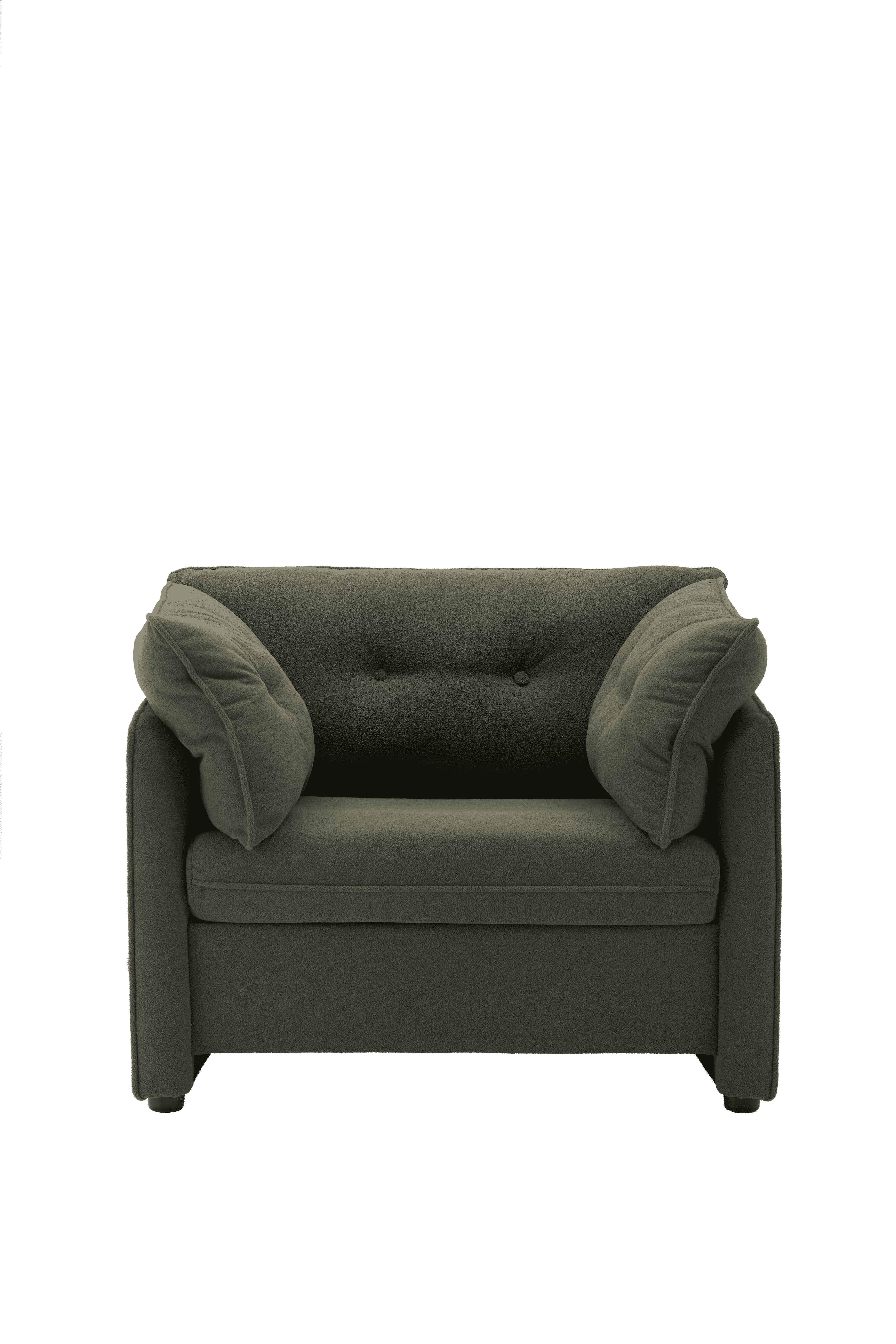 MAYEERTY Modern Style Chenille Oversized Accent Armchair for Living Room, Bedroom, Green