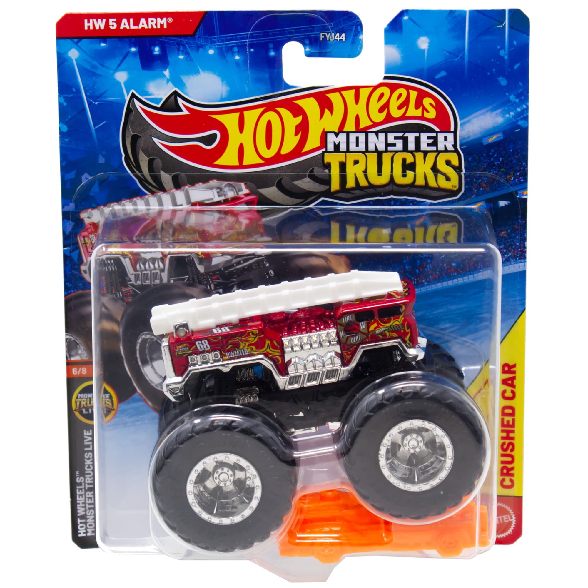 Hot Wheels Monster Trucks LIVE HW 5 Alarm Diecast Car