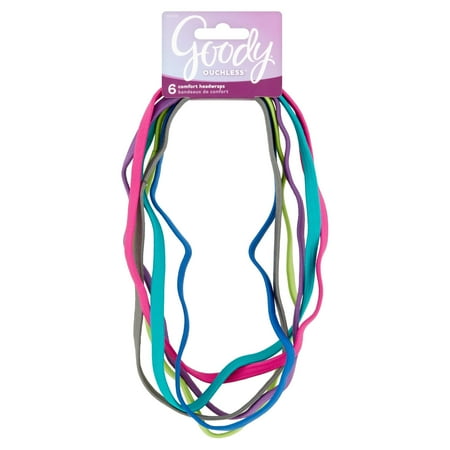 Goody Ouchless Comfort Headwraps, 6 count