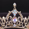 thumbnail image 4 of Bandeau de Mariage Princesse Couronne de Mariée Couvre-Chef Bandeau de Mariée Bandeau pour Femmes Or, 4 of 7