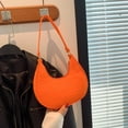 thumbnail image 5 of Women Small Hobo Bag Retro Crescent Shoulder Bag Felt Casual Phone Purse for Daily Outings Work Travel Parties, 5 of 8