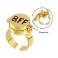 thumbnail image 3 of anillos con letras 'BFF', anillos abiertos ajustables para mejores amigos, juego de anillos de amistad, regalos, joyería para mujeres y niñas, 3 of 7