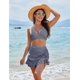 thumbnail image 4 of Conjunto de bikini Blooming Jelly Tummy Control Falda de Natación 2025 Mujer, 4 of 6