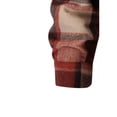 thumbnail image 5 of Zynoxe Mens Flannel Shirt Jacket Fall Soft Plaid Button Down Long Sleeve Drawstring Hoodies with Pocket Versatile Comfortable Shacket Orange S, 5 of 5