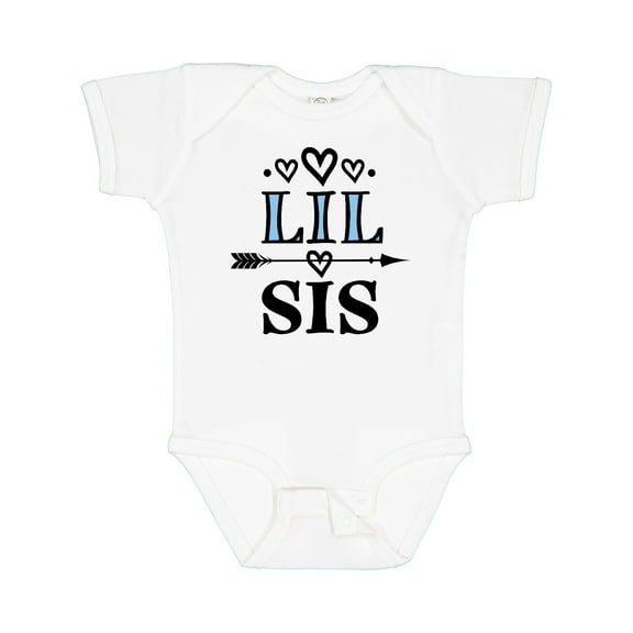Inktastic Lil Sis Girls Sister Announcement Girls Baby Bodysuit