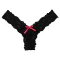 thumbnail image 3 of HUPOM Mens Briefs Underwear Pack Womens Panties Thong Sleepwear String Comfort Waist Black L, 3 of 7
