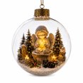 thumbnail image 2 of Qwtwty Glowing Christmas Decorations Mini Story Ornament, Light-Up Shatterproof Clear Christmas Themed Hanging Ball Decoration with Warm LED Light, 2 of 6