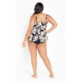 thumbnail image 6 of Avenue Women's Plus Size Sharkbite Print Tankini Top, 6 of 6
