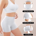 thumbnail image 3 of Shorts Pant Suitable for Under Dresses,Seamless Slip Shorts for Women,Biker Shorts,White, 3 of 5