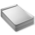 thumbnail image 4 of Last Confection 18" x 26" Aluminum Baking Sheet Pans - Set of 8, Commercial Grade Full-Size Rimmed Cookie Sheet Trays, 4 of 7