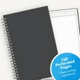 thumbnail image 3 of Blue Sky Notes Professional Notebook, Flexible Cover, Twin-Wire Binding, Lined and Perforate Pages, (5.5" x 8.5"), Gray, 3 of 4