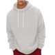 thumbnail image 4 of Sudadera con capucha para hombre, jersey de cuello alto, elástico, de color liso, de poliéster., 4 of 8