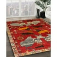 thumbnail image 3 of Ahgly Company Machine Washable Indoor Square Traditional Red Area Rugs, 8' Square, 3 of 7