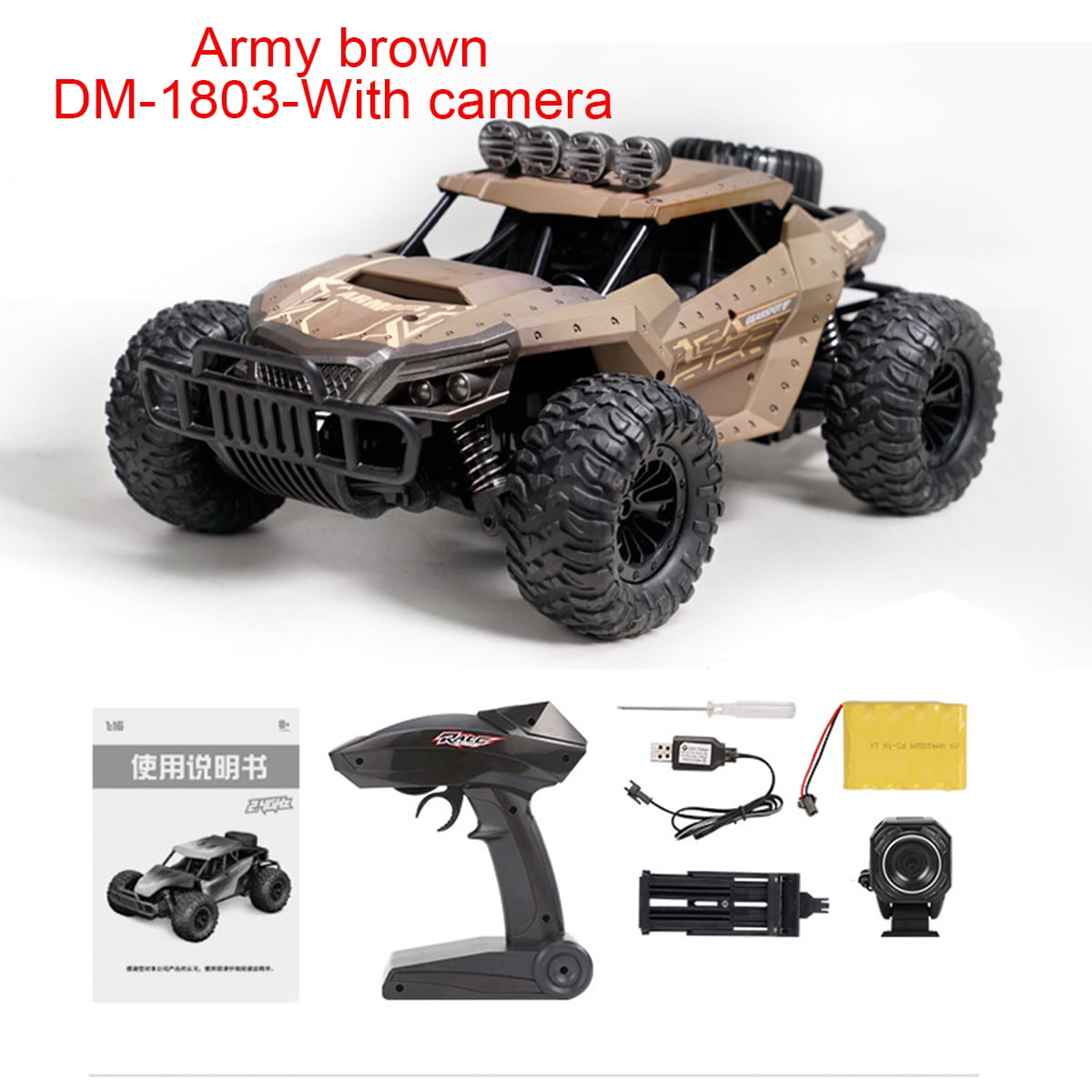 rc monster truck with camera