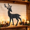 thumbnail image 5 of Christmas Reindeer Figurine Decor, Festive Home Figurine Christmas Holiday Elk Sculpture Ornamenttabletop Decor,Living Room Office Desk Decorative Statue, 5 of 6