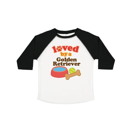 

Inktastic Golden Retriever Loved by a Gift Toddler Boy or Toddler Girl T-Shirt
