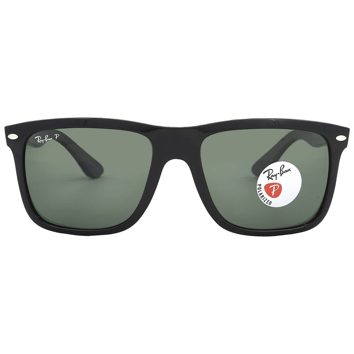 Ray-Ban Classic Men's Polarized New Wayfarer Black Oval Sunglasses