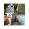 thumbnail image 3 of Crystal Slides for Women Flat Open Toe Rhinestone Sandals Slip On Sparkle Beach Slippers US Size 4.5-11.5, 3 of 3