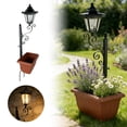 thumbnail image 1 of Solar Powered Outdoor Hexagonal Ironwork Rack Lamp For Courtyard Garden Decoration And, 1 of 7