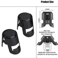 thumbnail image 2 of 4 Pack Champagne Stopper Bottle Cap Stopper for Champagne Vacuum Sealed Wine Bottle Stopper, 2 of 5