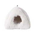 thumbnail image 1 of - de invierno Cat Nest con almohada desmontable, sofá , cueva suave y cómoda Blanco Zulema nido de gato, 1 of 8