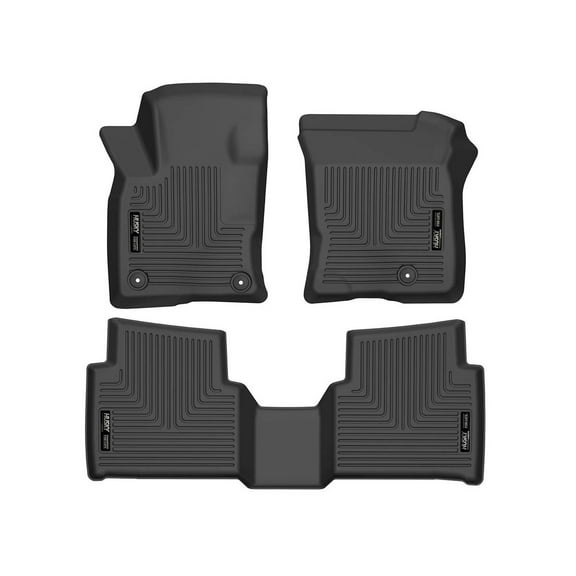 Husky Liners 96711 Weatherbeater Floor Mats Fit 2020-2025 Lincoln Corsair (Excludes Hybrid Models) - Front/2nd Seat - Black