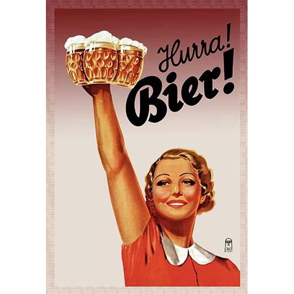 Harra! Bier!- Fine Art Canvas Print (20" x 30")