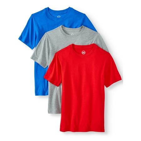Wonder Nation Short Sleeve Crew Neck T-Shirt, 3-Pack (Little Boys, Big Boys, and (Best Gifts For Tween Boys)