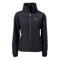thumbnail image 2 of Women's Cutter & Buck Black Pittsburgh Steelers Helmet Charter Eco Recycled Full-Zip Jacket, 2 of 3