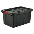 thumbnail image 2 of Sterilite Bac Industriel Durable de 27 Gal avec Loquets Rouges, Noir (Lot de 4), 2 of 12