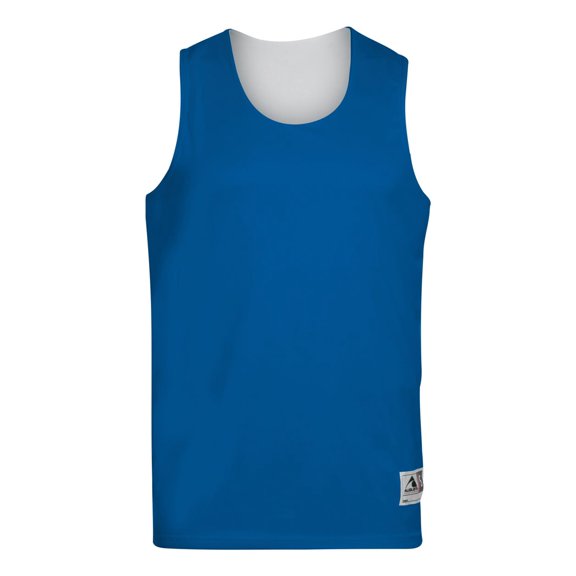 Augusta Sportswear Teen-Boys Reversible Wicking Tank, Royal/White, Small