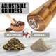 thumbnail image 5 of Juego de molinillos de sal y pimienta de madera de acacia con cucharón y cepillo, 2 unidades, 5 of 5