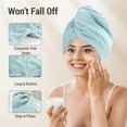 3Pcs Microfiber Hair TowelMicrofiber Hair Towel, MoHern 3Pcs Super Absorbent Quick Hair Drying
