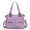 Purple, variant on Women's Nylon Waterproof Tote Bag, Large Capacity Waterproof Multi Pocket Shoulder Bag, Nylon Tote Bag