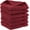 Burgundy, variant on Elegant Comfort Turkish Cotton Washcloth Set, 6-Pack, 13" x 13", Highly Absorbent - Soft Bathroom Towels, Burgundy