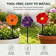 thumbnail image 3 of Bee Watering Station, Ceramic Bee Water Feeder with Colorful Flower Design, Butterfly Bee Bath Bowl for Outdoor Garden Yard Decor, 3 of 9