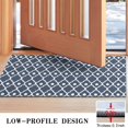 thumbnail image 3 of Navy Blue Geometric Quatrefoil Pattern Door Rugs,Washable Non Slip Door Mats Indoor,Decorative Door Mats,Entry Mat Indoor for Entrance,Bedroom,Kitchen,Bathroom,17"x30", 3 of 6