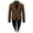 Brown, variant on Halloween Men's Gothic Tuxedo Coat Medieval Steampunk Retro Halloween Performance Clothing Slim Long Sleeve Lapel Coat Men's Jacket Wine 4XL