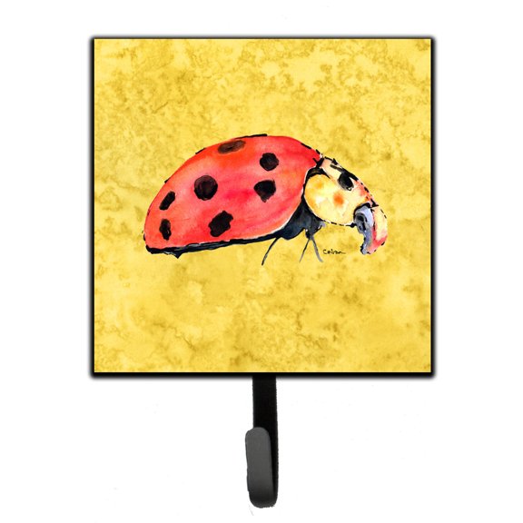 Carolines Treasures 8867SH4 Lady Bug on Yellow Leash or Key Holder 7Hx4.25W multicolor