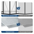 thumbnail image 3 of 12x10FT Walk-in Greenhouse, Heavy-Duty Outdoor Polycarbonate Green House with Reinforced Aluminum Frame for Garden, Patio, Backyard, 3 of 7