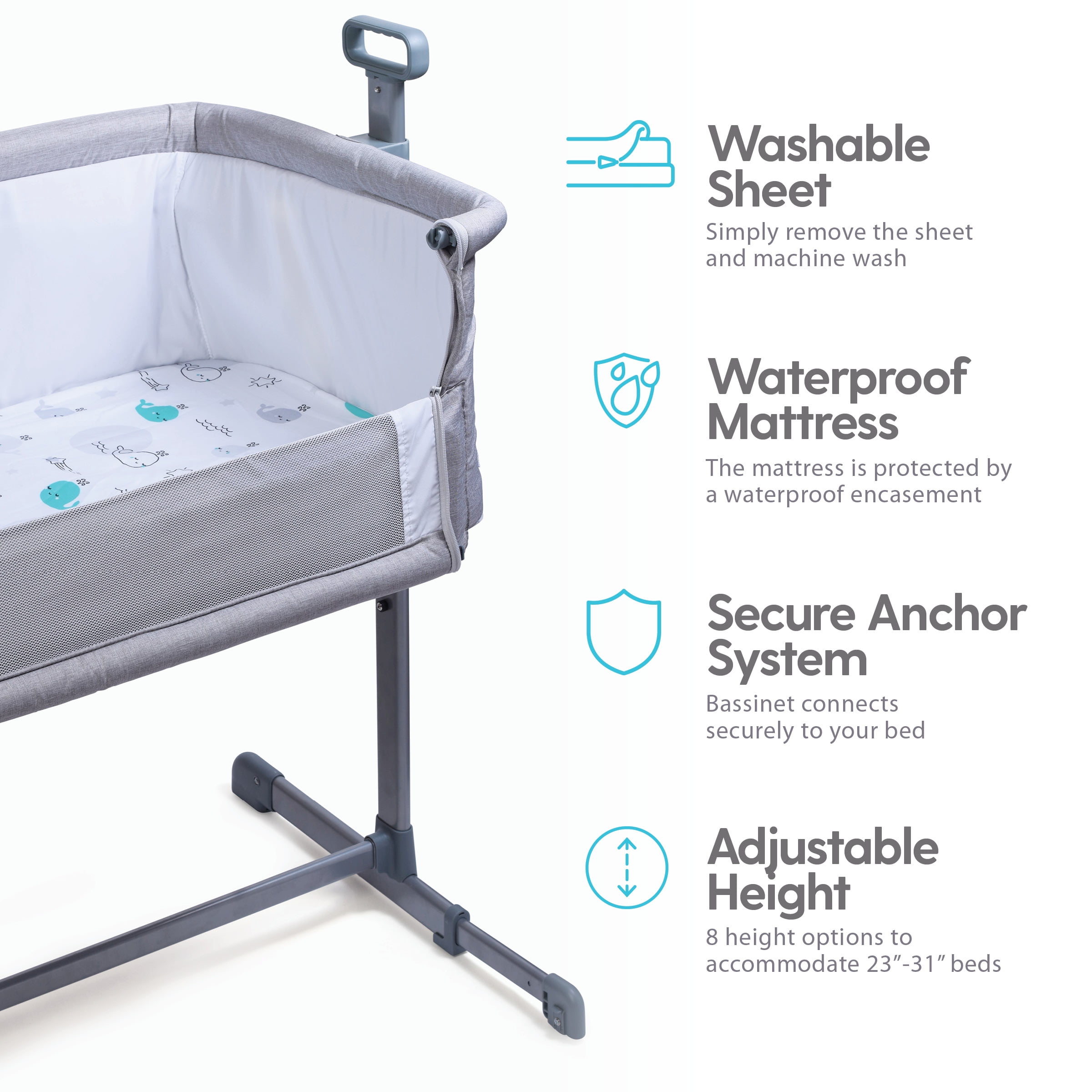 milliard side sleeper bedside bassinet reviews