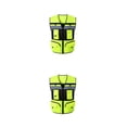 thumbnail image 4 of Matsuzay Chalecos de seguridad de alta visibilidad adecuados para otros lugares y centros de exposición Reflectantes impermeables cómodos amarillo fluorescente METRO 2Conjunto, 4 of 6