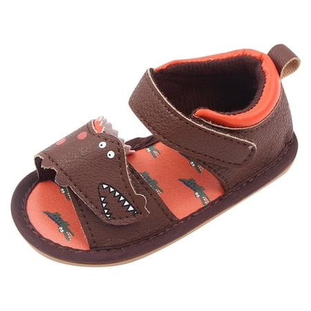 Kureaily Summer Kids Toddler Shoes Boys Girls Sandals Open Toe Breathable Hook Loop Comfortable Animal Pattern Baby Girl Shoes 4 Sandals Boys 5 12-18 Months