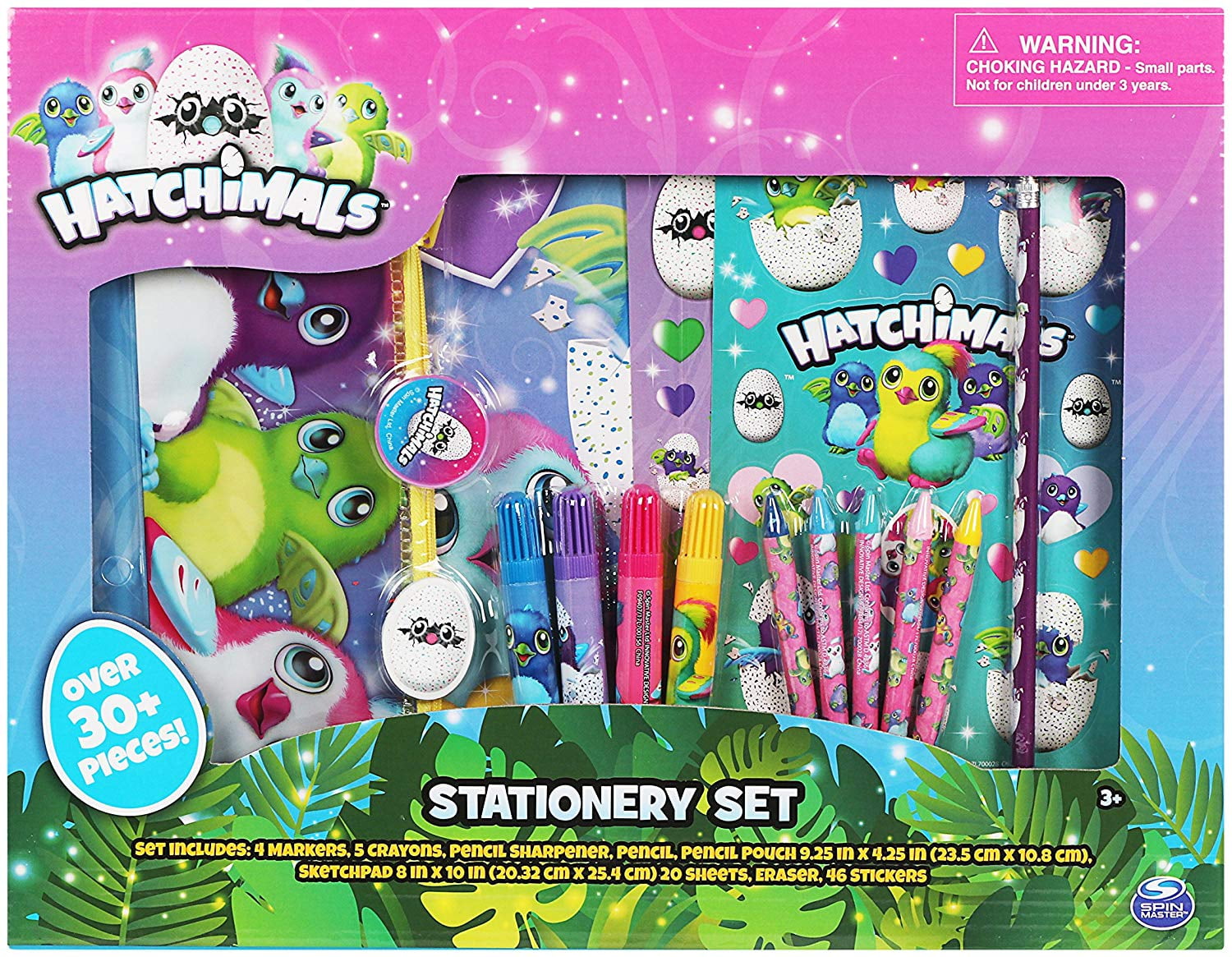 Hatchimals Pink Girls 30 piece Stationery Set for Girls