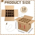 thumbnail image 2 of 10 packaging wine bottle moving boxes 161212 inches corrugated paper 12 bottle wine transport boxes kitchen moving storage carrying boxes with reinforced cardboard and handles for glassware tableware, 2 of 3