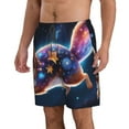 thumbnail image 2 of Salouo Colorful Star River Squirrel Pattern Swim Trunks for Men,Men's Hawaiian Bathing Suit Swimsuits Quick Dry Swimming Board Shorts Beach Shorts with Pockets-XX-Large, 2 of 6