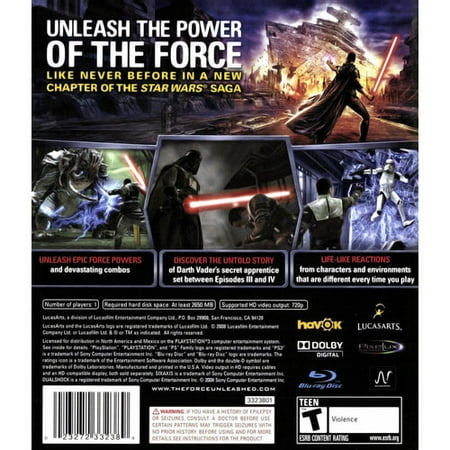 Star Wars Force Unleashed - PlayStation 3